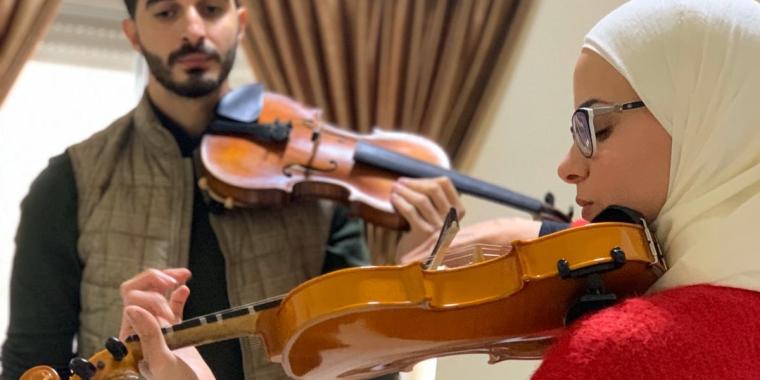 Participant in Music Program