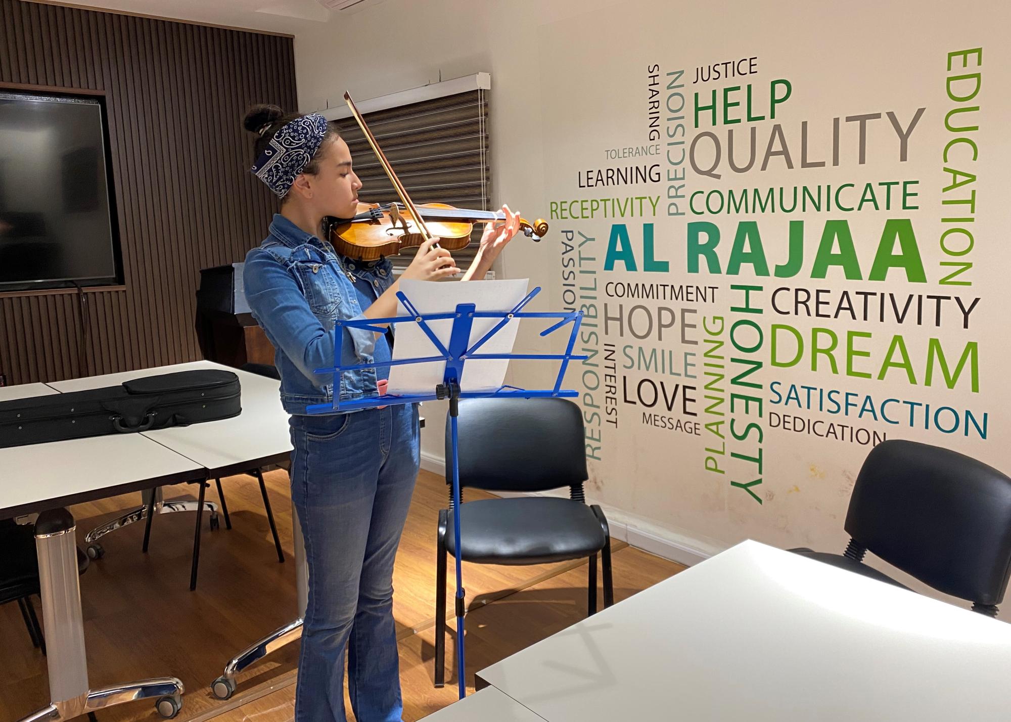 Participant in Music Program